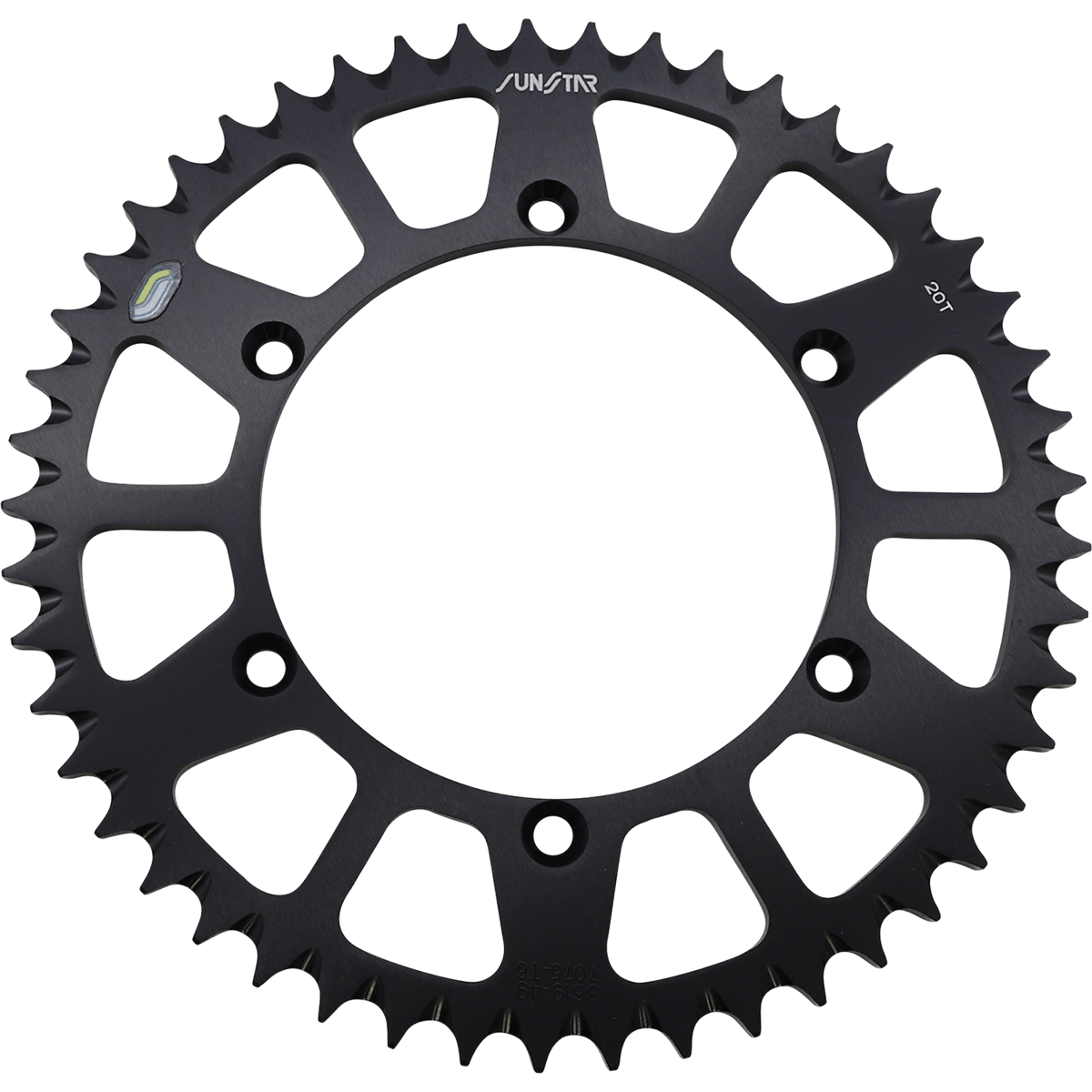 SUNSTAR SPROCKETS Rear Sprocket 49 Tooth Kawasaki/Suzuki Works/Black 5361949BK