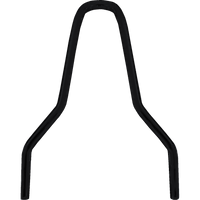 DRAG SPECIALTIES Round Sissy Bar Black 9.88"H