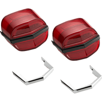 CIRO Taillights Red Lens Tri Glide 40931