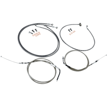 BARON Cable Line Kit 12" 14" Roadliner Stainless Steel BA8059KT12