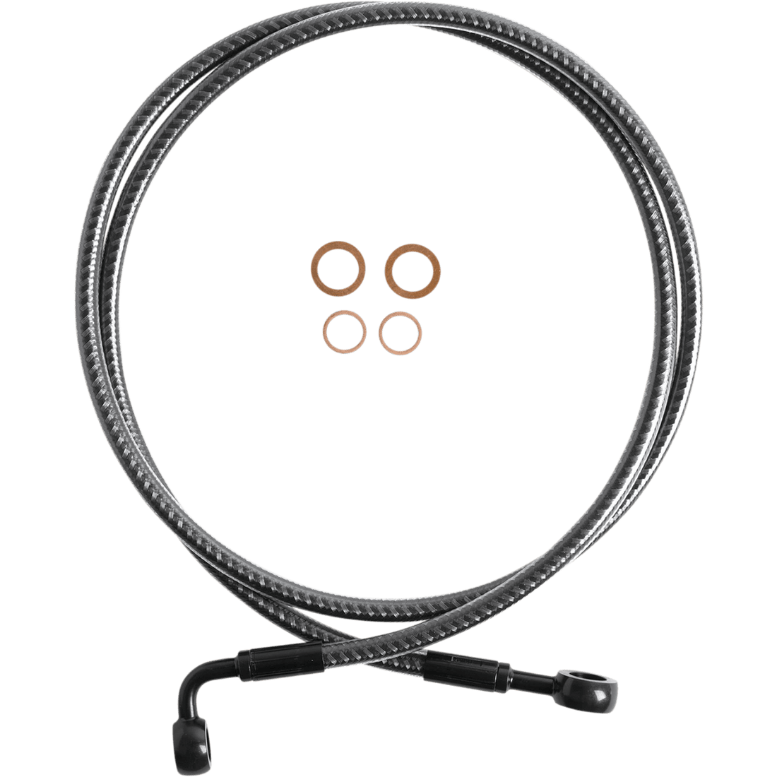 MAGNUM SHIELDING Brake Line Front 180°/90° 50" KARBONFIBR 76450SW