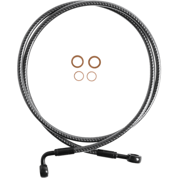 MAGNUM SHIELDING Brake Line Front 180°/90° 50" KARBONFIBR 76450SW