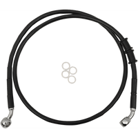 DRAG SPECIALTIES Brake Line Front +12" Black XL