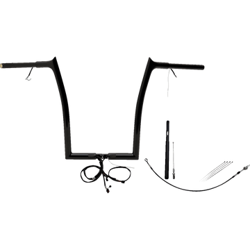 FAT BAGGERS INC. Handlebar Kit Pointed Top 16" Black 912916B