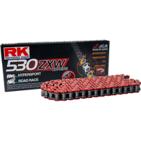 RK 530 ZXW Drive Chain 170 Links Red RR530ZXW170