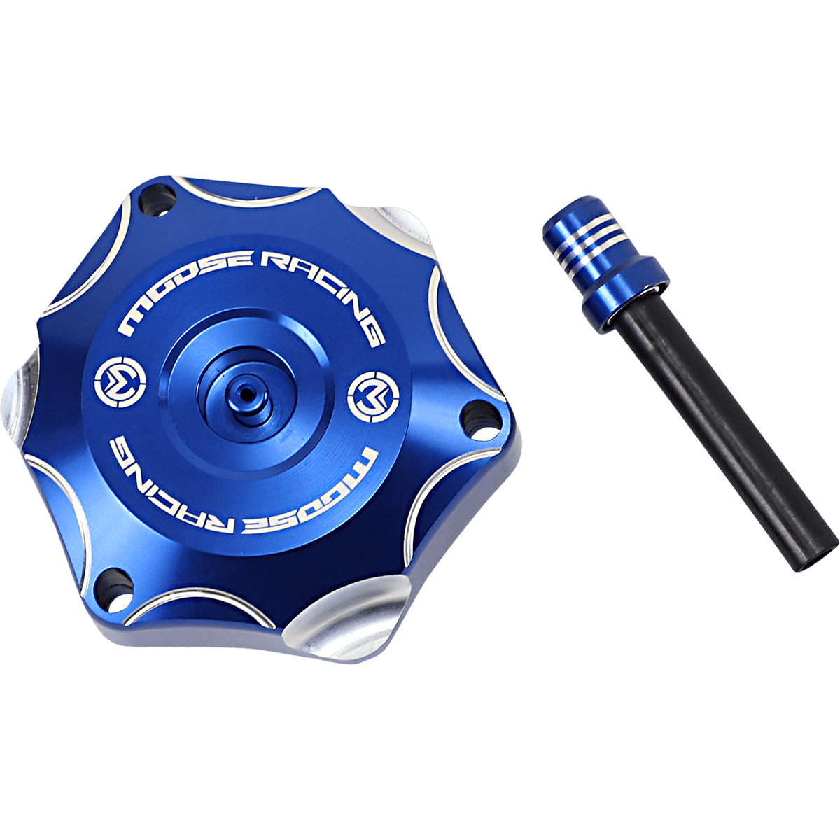 MOOSE RACING Aluminum Gas Cap Blue Yamaha