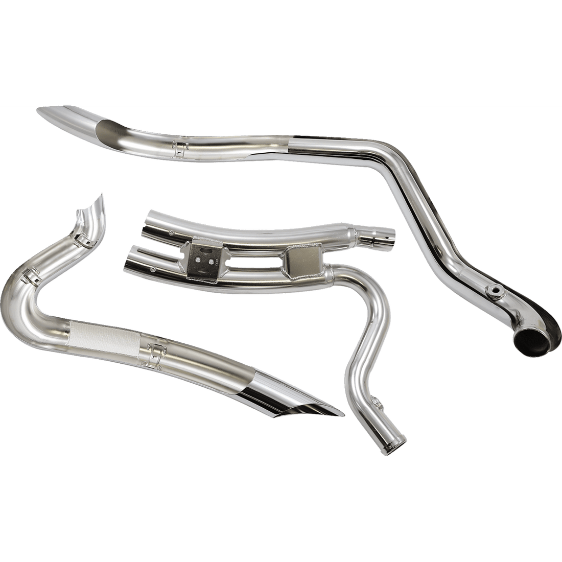 COBRA Speedster Swept Short Exhaust Chrome '14-'20 XL 6233