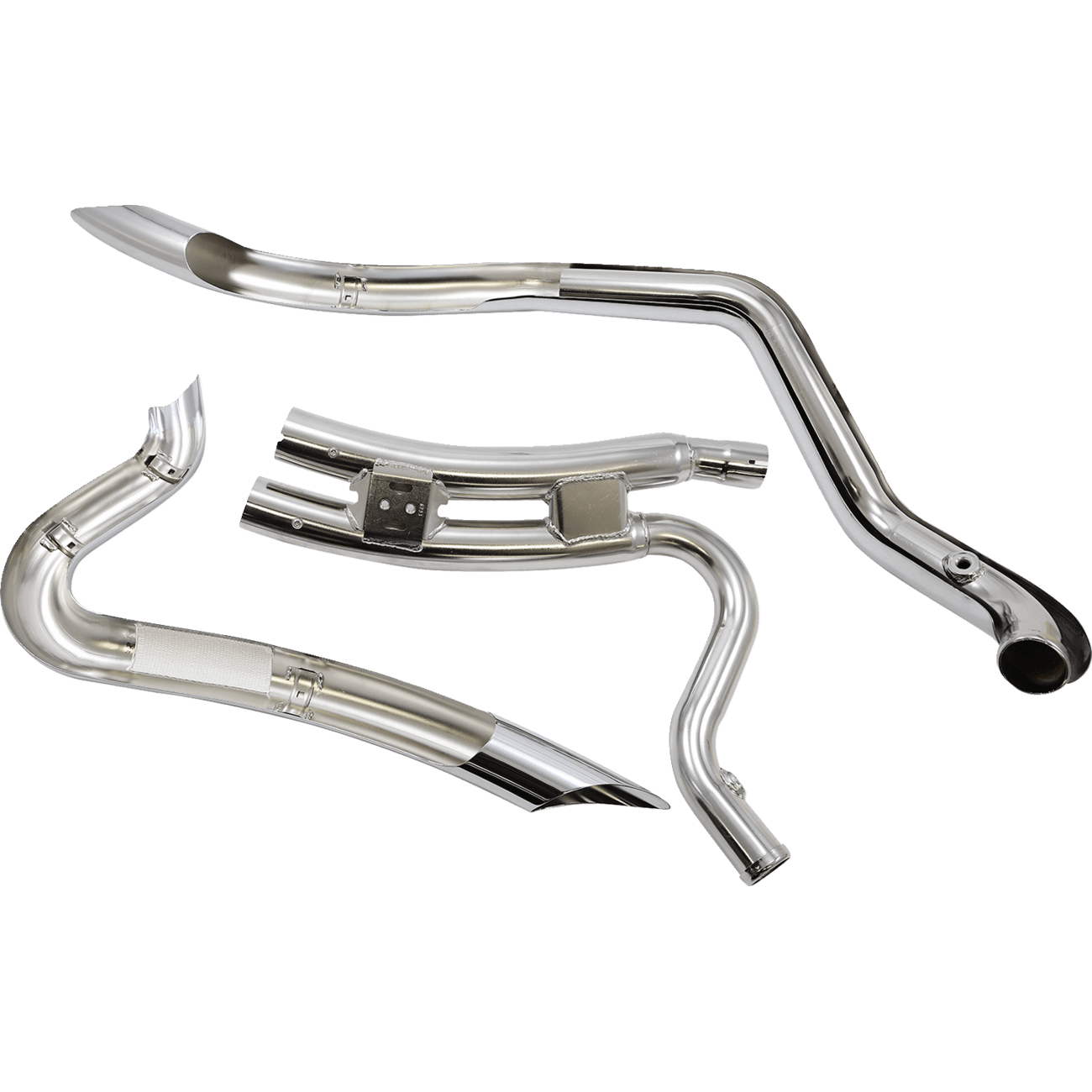 COBRA Speedster Swept Short Exhaust Chrome '14-'20 XL 6233