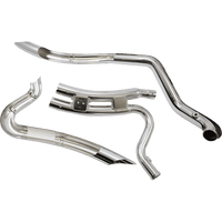 COBRA Speedster Swept Short Exhaust Chrome '14-'20 XL 6233