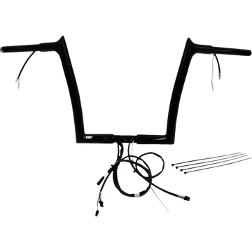 FAT BAGGERS INC. Handlebar Kit Pointed Top 12" Black 902912B