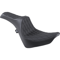 DRAG SPECIALTIES Predator III Seat Double Diamond Black Stitching FL/FX '18-'22