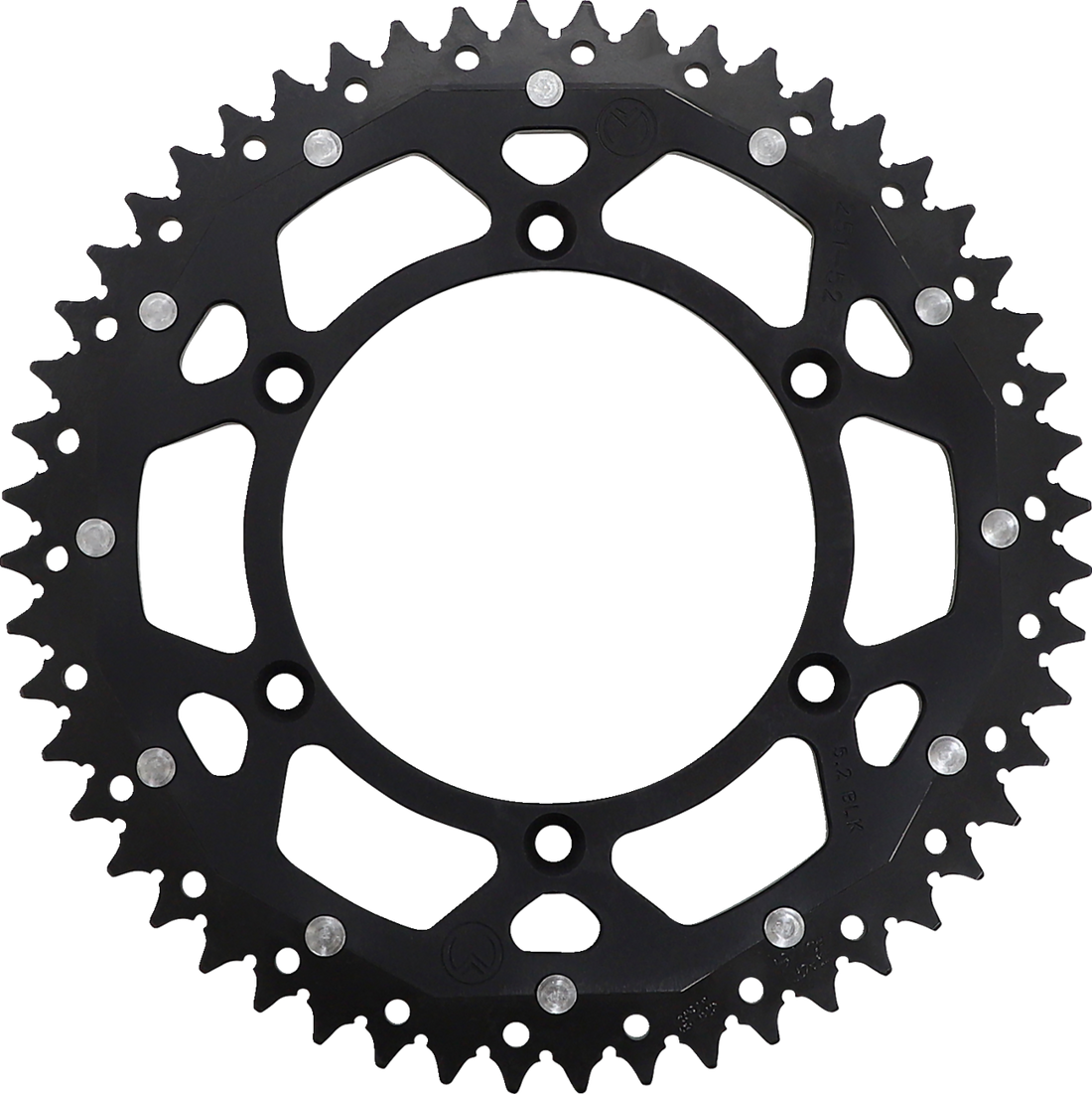 MOOSE RACING Dual Sprocket Black 52 Tooth