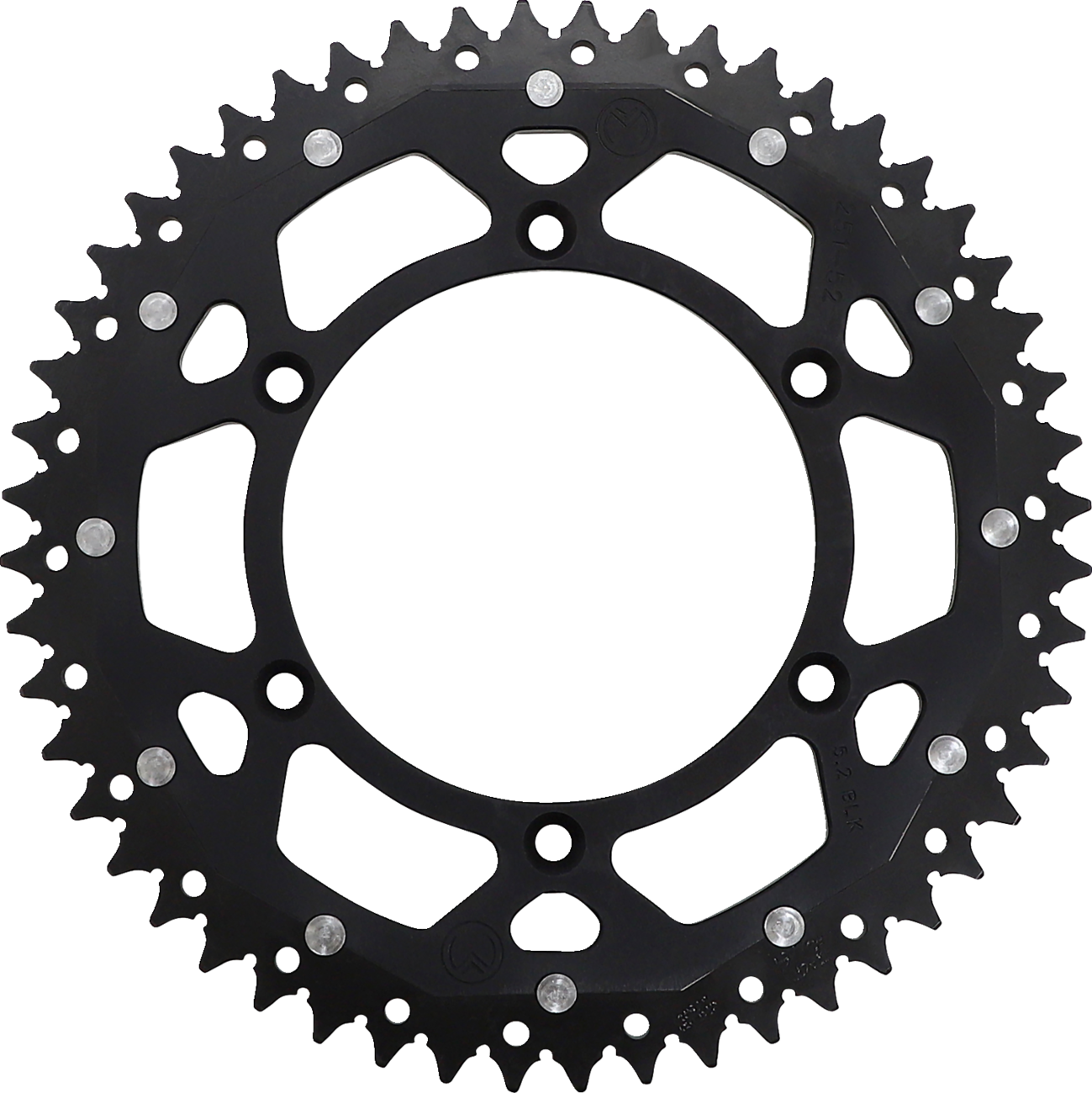 MOOSE RACING Dual Sprocket Black 52 Tooth