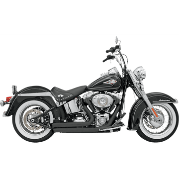 BASSANI XHAUST FireSweep Exhaust Black Softail 12123D