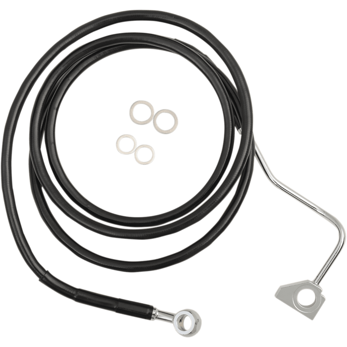 DRAG SPECIALTIES Brake Line Front Upper Black