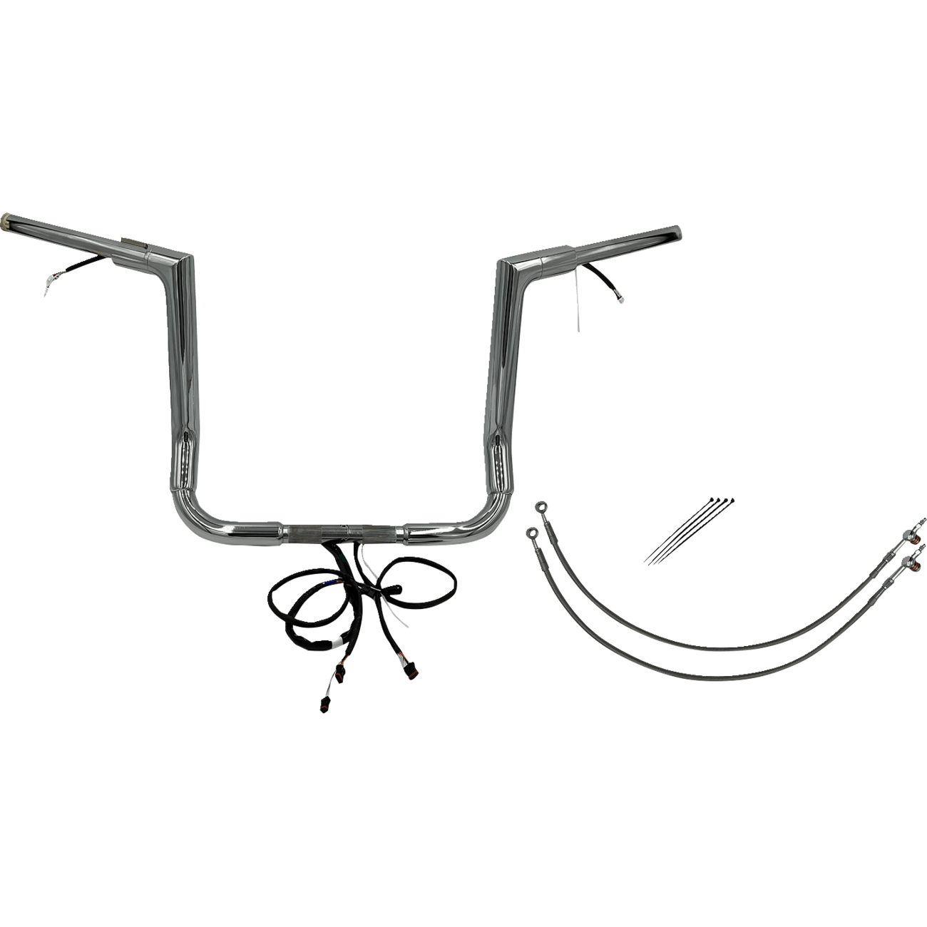 FAT BAGGERS INC. Handlebar Kit Flat Top 14" Chrome 601214