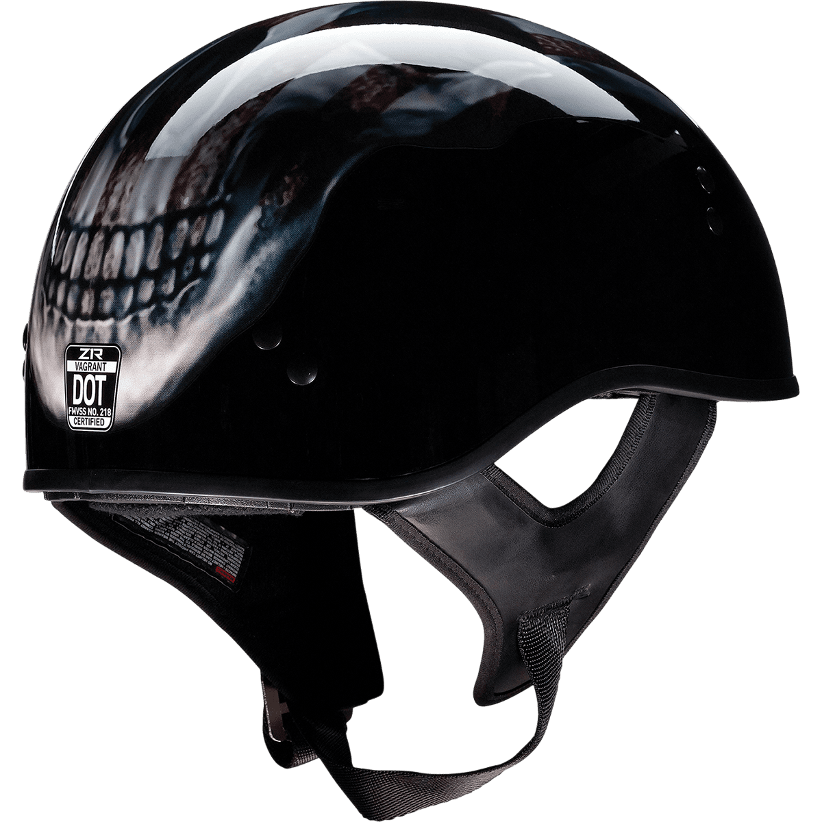 Z1R Vagrant Helmet USA Skull Black XS