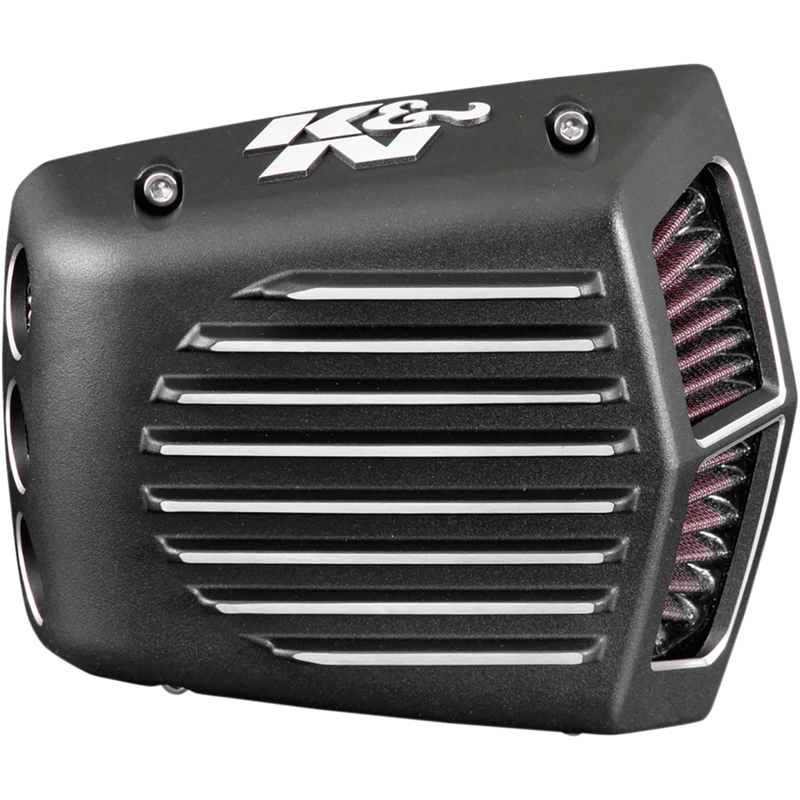 K & N Street Metal Air Intake Kit Shaker Black M8 RK3955