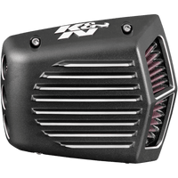 K & N Street Metal Air Intake Kit Shaker Black M8 RK3955