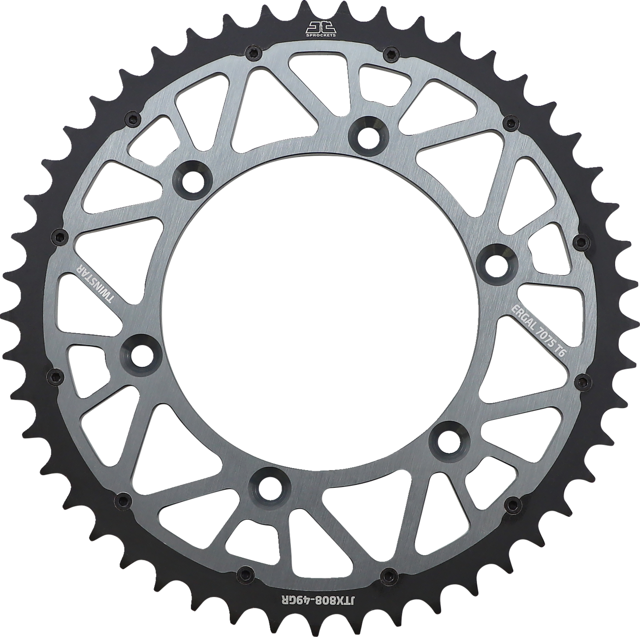 JT SPROCKETS Steel Rear Sprocket Graphite 49 Tooth