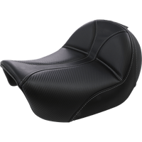 SADDLEMEN Dominator Solo Seat w/o Backrest Black w/ Gray Stitching FL/FX '06-'17 806040042