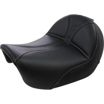 SADDLEMEN Dominator Solo Seat w/o Backrest Black w/ Gray Stitching FL/FX '06-'17 806040042