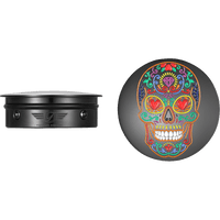 FIGURATI DESIGNS Swing Arm Covers Sugar Skull Black FD30SACBLK