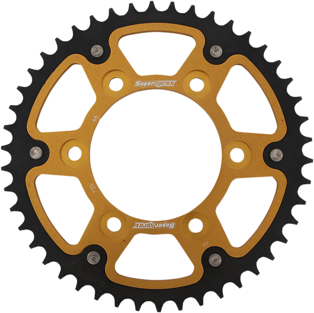 SUPERSPROX Stealth Rear Sprocket 46 Tooth Gold Ducati RST73546GLD