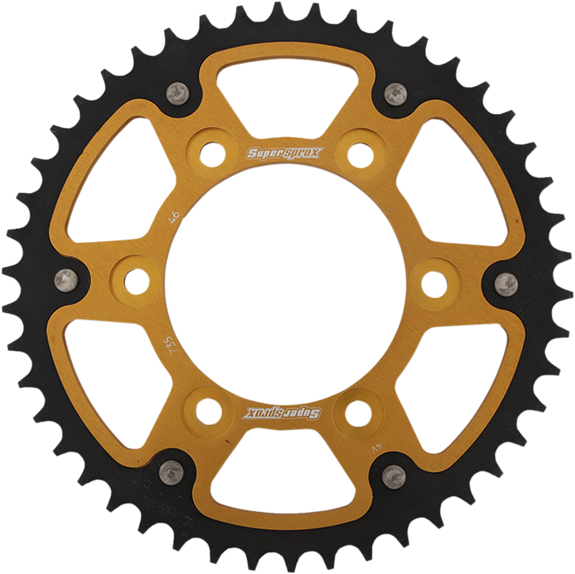 SUPERSPROX Stealth Rear Sprocket 46 Tooth Gold Ducati RST73546GLD