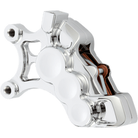 ARLEN NESS 6-Piston Caliper Front Left Chrome 14" 02210