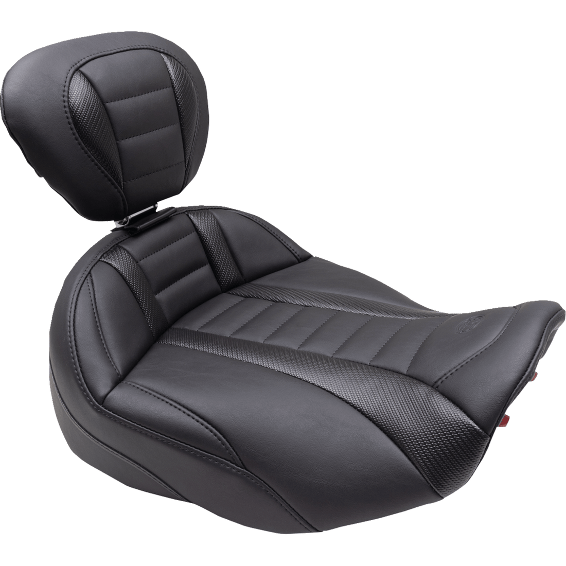 MUSTANG Deluxe Touring Solo Seat Black Stitch FLT/FLH '23-'24 89401