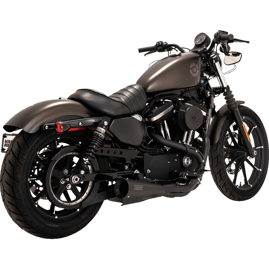 VANCE & HINES Upsweep 2-into-1 Exhaust System Stainless Steel Black 47627