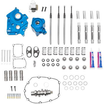 S&S CYCLE Cam Chest Kit with Plate Chain Drive Oil Cooled 550 Cam Chrome Pushrods M8 3101082B