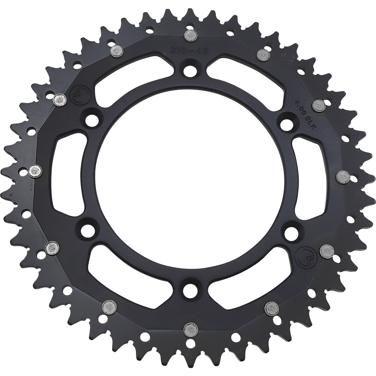 MOOSE RACING Dual Sprocket Black 48 Tooth