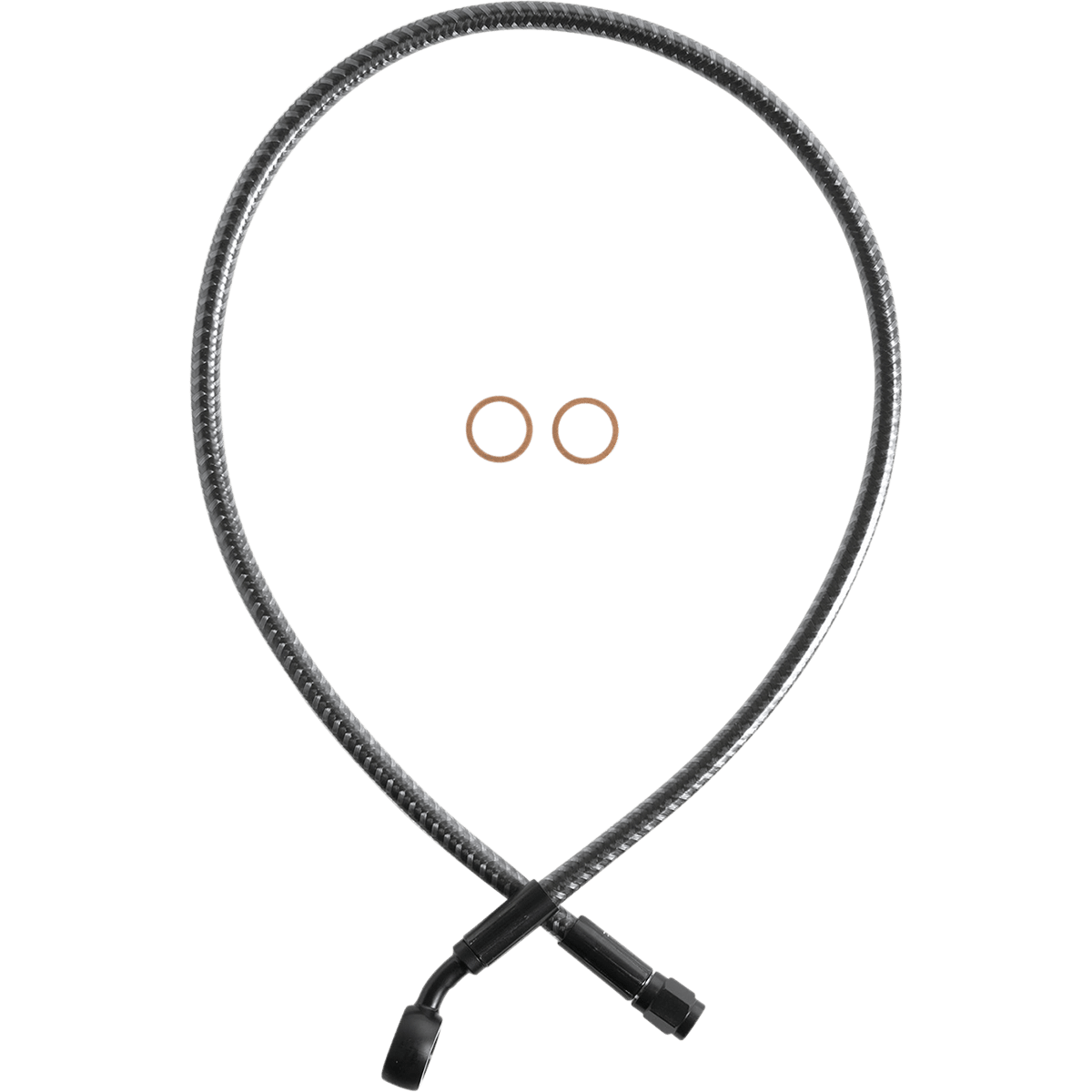 MAGNUM SHIELDING Brake Line Front 12 mm 35° 26" KARBONFIBR AS778126