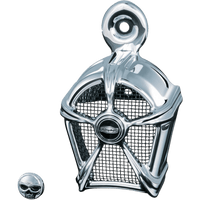 KURYAKYN Horn Cover Mach 2 Chrome/Black KUR7296