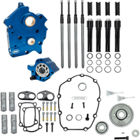 S&S CYCLE Cam Chest Kit without Cams Gear Drive Oil Cooled Black Pushrods M8 3101258