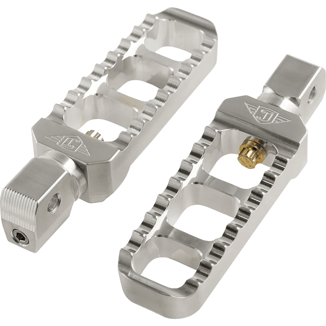 JOKER MACHINE Serrated Footpegs Silver- Narrow 08618