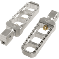 JOKER MACHINE Serrated Footpegs Silver- Narrow 08618