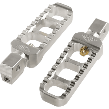 JOKER MACHINE Serrated Footpegs Silver- Narrow 08618