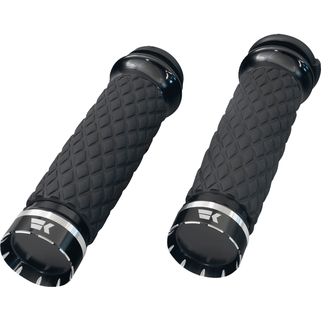 KHROME WERKS Grips Tracer Custom Contour Diamond Black