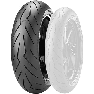 PIRELLI TIRE DIABLO ROSSO III REAR 180/60ZR17 75W RADIAL