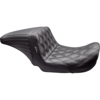 LE PERA Kickflip Up Front Seat Double Diamond Black Dyna '06-'17 LKU591DD