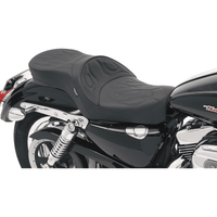 DRAG SPECIALTIES Low Profile Seat Flame Stitched XL '04-'22