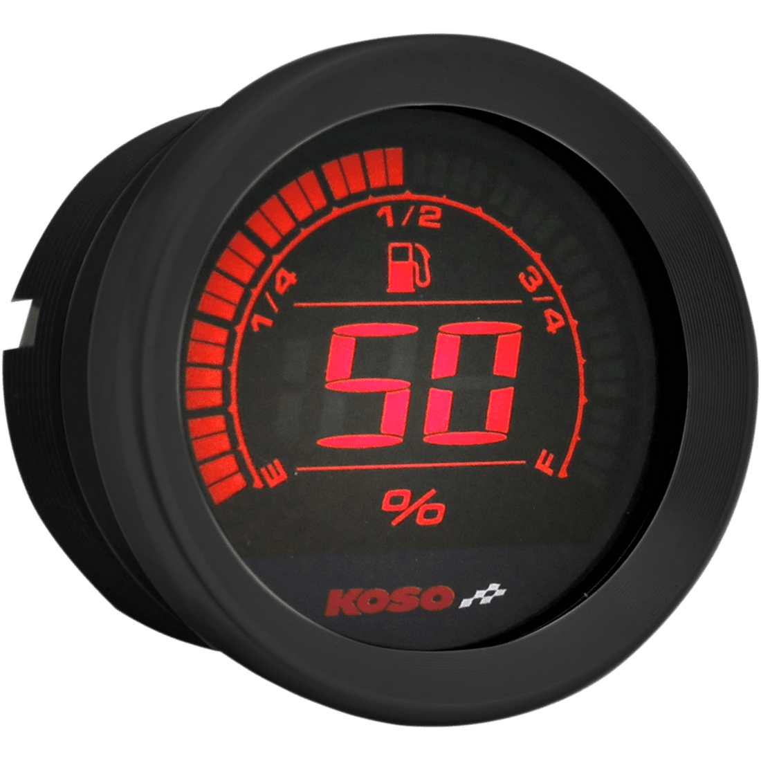 KOSO NORTH AMERICA 2" Fuel Level Gauge Black BA050210