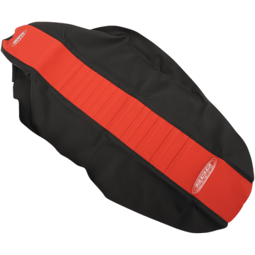 SDG Pleated Seat Cover Red Top/Black Sides