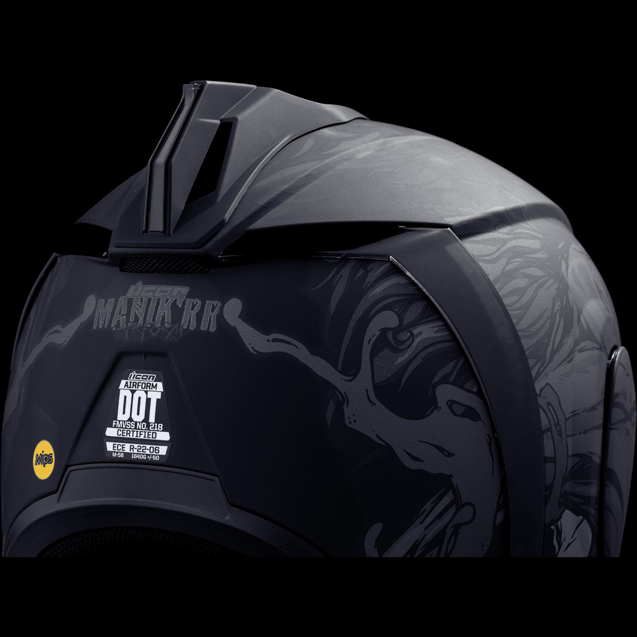 ICON Airform™ Helmet Manik'RR MIPS® Dark Black Medium