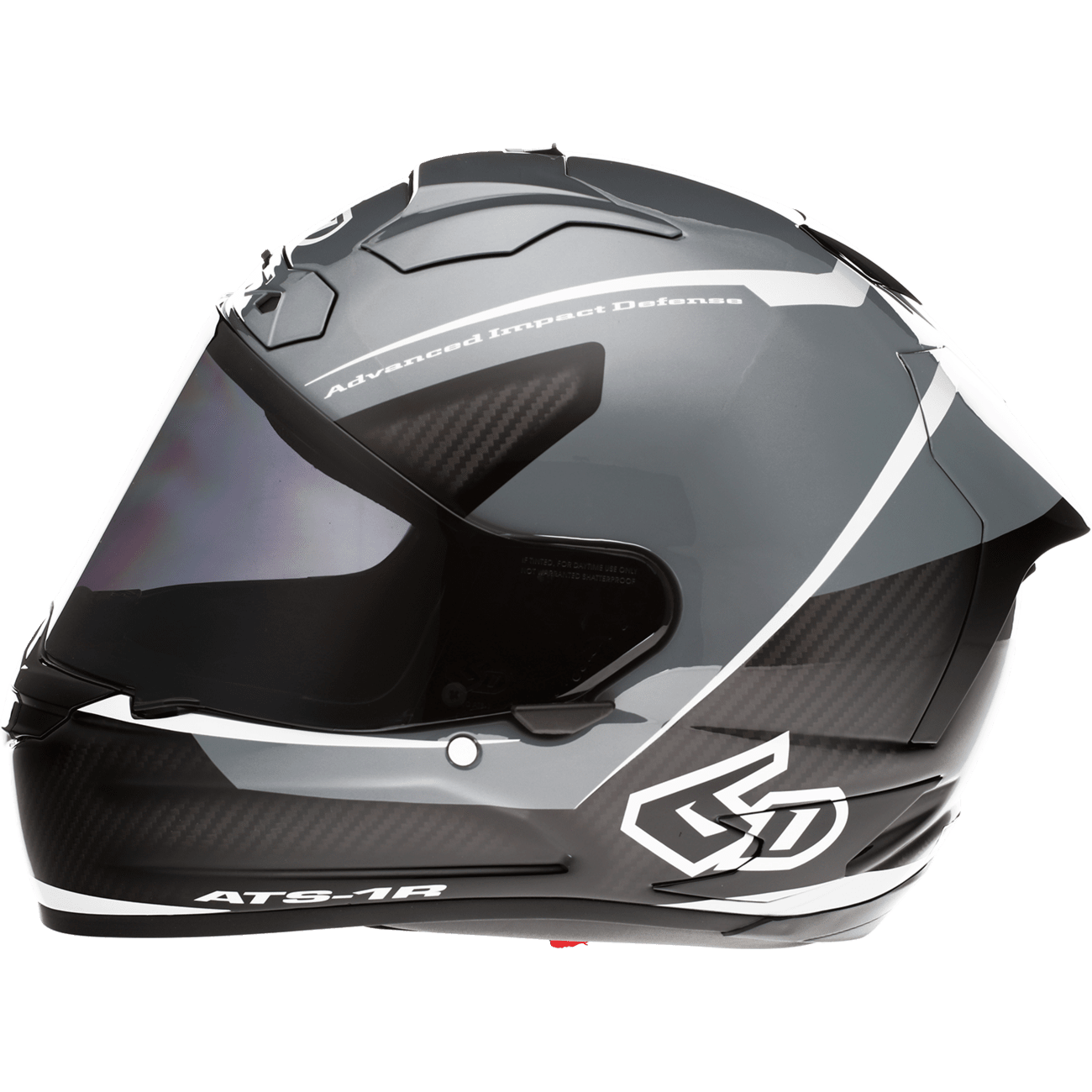 6D HELMETS ATS-1R Helmet Alpha Silver Small 300585