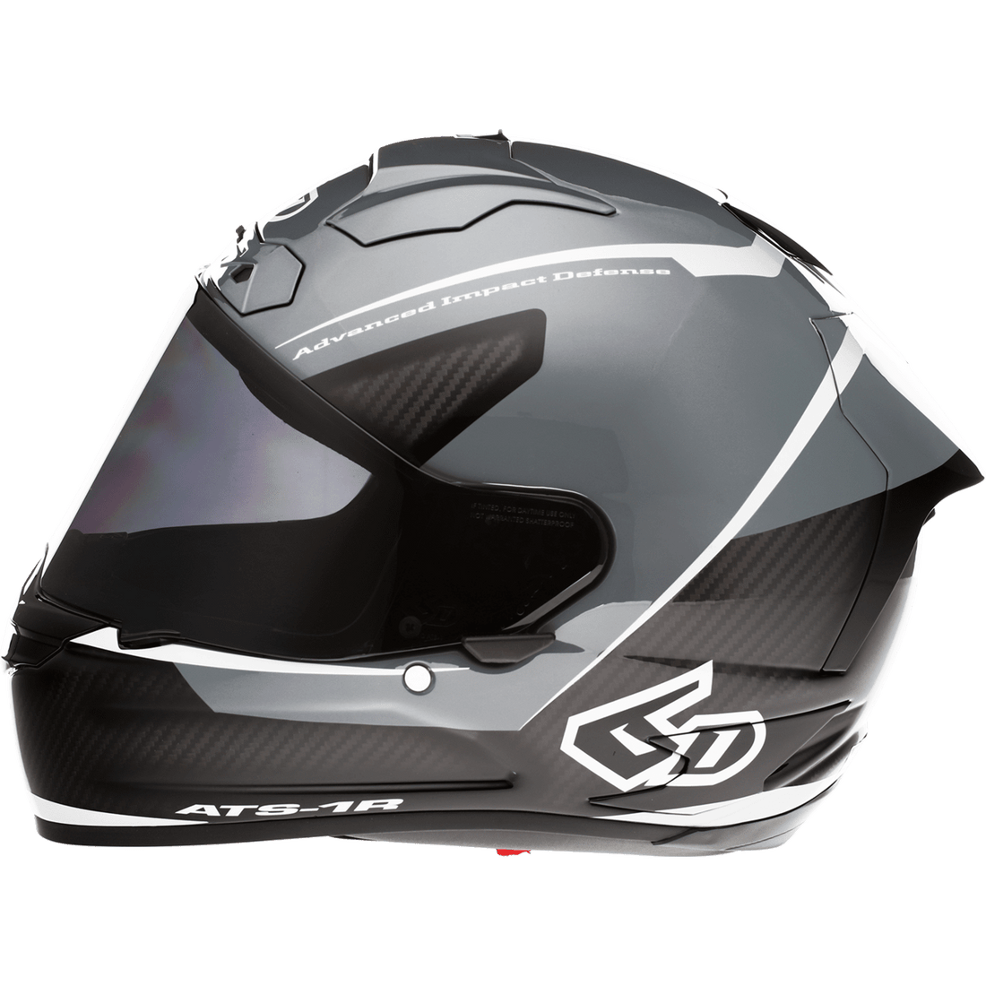 6D HELMETS ATS-1R Helmet Alpha Silver Large 300587