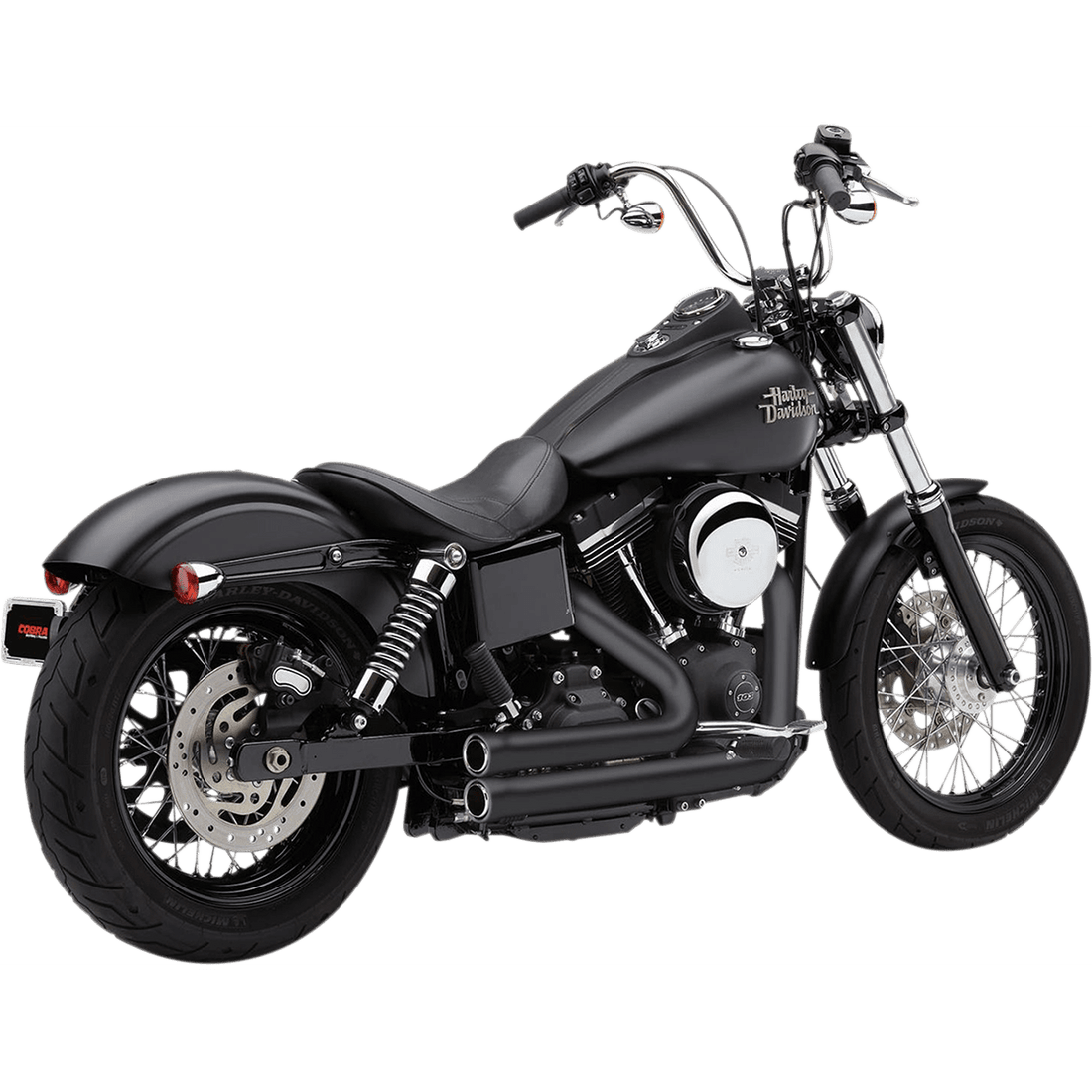 COBRA 909 Exhaust Black '12-'17 Dyna 6708B